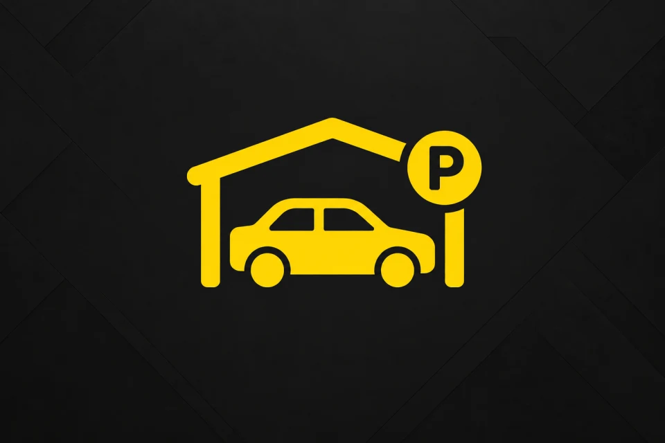 Ilustração de estacionamento