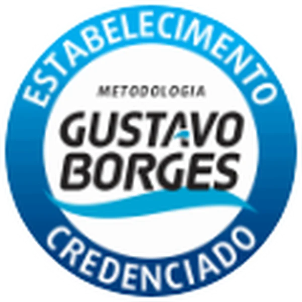 Selo oficial da Metodologia Gustavo Borges: estabelecimento credenciado